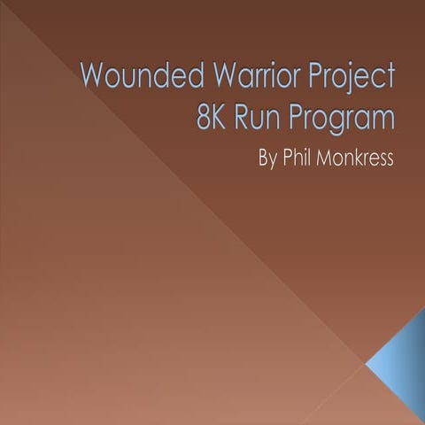 Wounded Warrior Project 8K Run Program