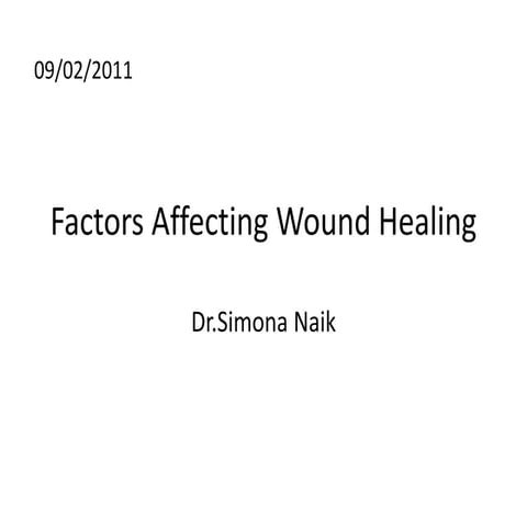 Wound healing
