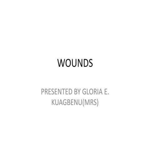 Classification of wounds | PPT
