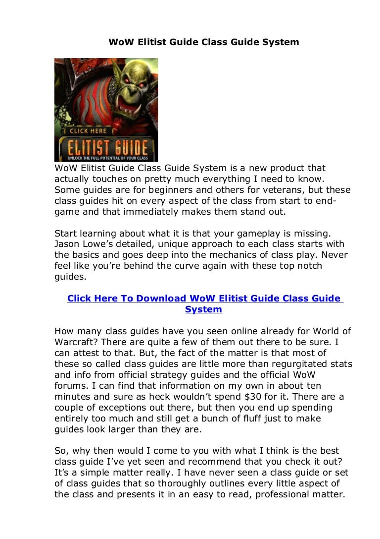 Best wow class for beginners - bowlroc