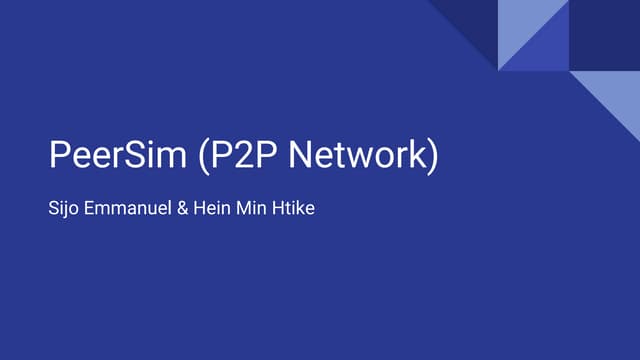 Peer Sim (P2P network)