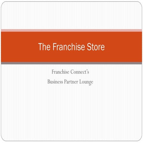 Franchise Connect Business Associate Proposal 