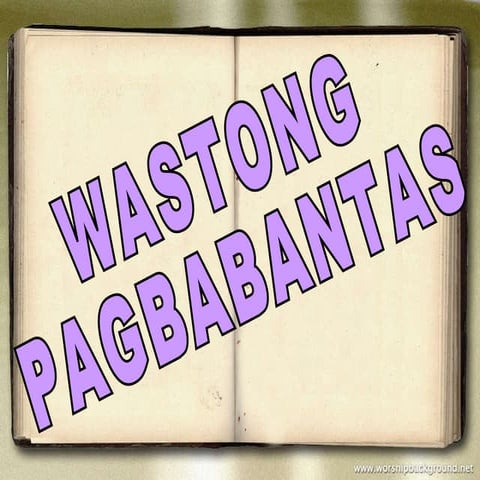 Wastong Pagbabantas