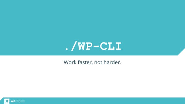 WP-CLI: WordCamp NYC 2015
