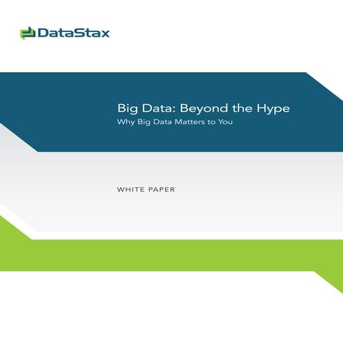 Big Data: Beyond the Hype - Why Big Data Matters to You