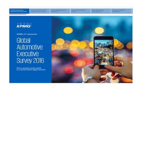 Global Auto Executive Survey 2016