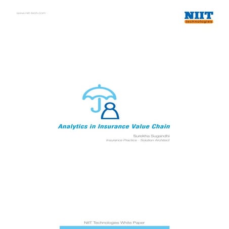 Analytics in Insurance Value Chain