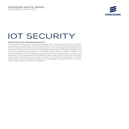 White Paper: IoT Security – Protecting the Networked Society