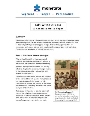 Lift Without Loss: New e-retail white paper offers help for tough times