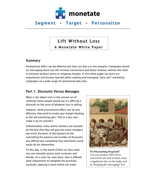 Lift Without Loss: New e-retail white paper offers help for tough times