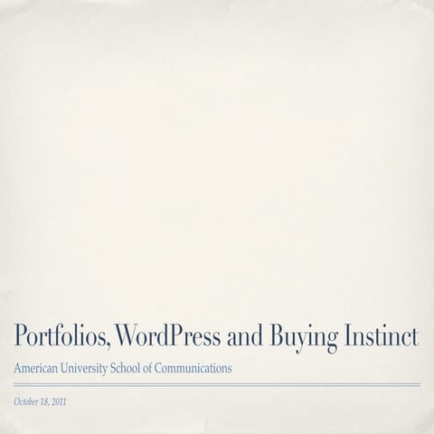 American University - American Observer Class - WordPress Portfolios