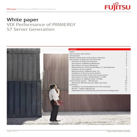 VDI Performance of PRIMERGY S7 Server Generation