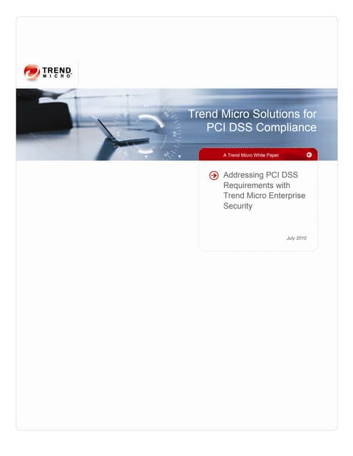 Solutions for PCI DSS Compliance