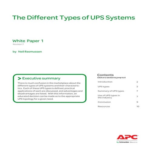 WP1   UPS Topologies