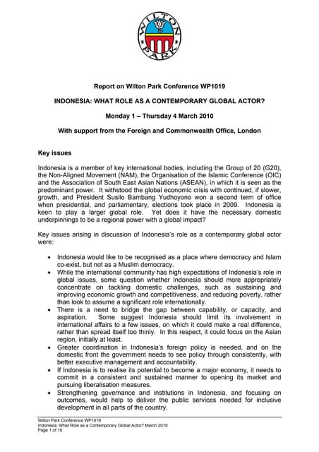 Wp1019 indonesia report