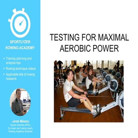 Testing for maximal aerobic power | PPTX