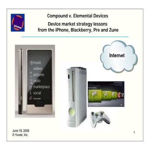 Device market strategy lessons from the iPhone, Blackberry, Pre and Zune
