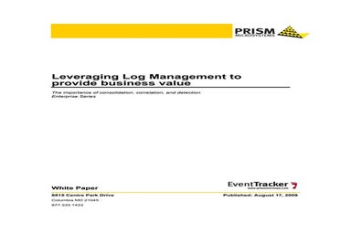 Leveraging Log Management to provide business value