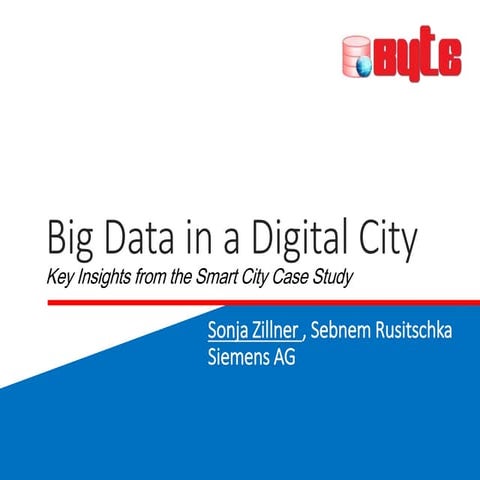 Big Data in a Digital City. Key Insights from the Smart City Case Study