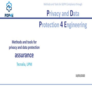 Privacy Data Protection for Engineers - PDP4E | PPTX
