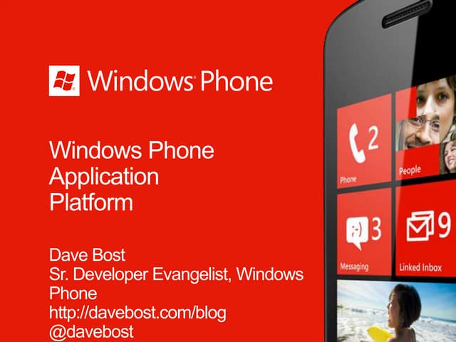 Windows Phone Application Platform