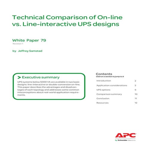 WP79   Online vs Line-interactive