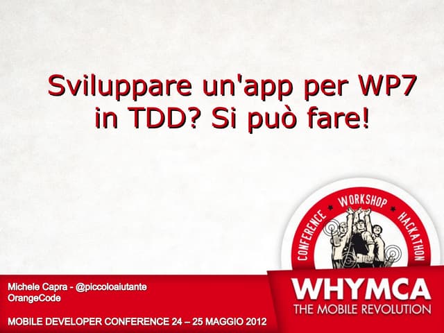Developing application for Windows Phone 7 in TDD