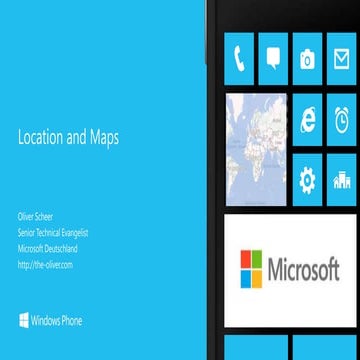 Windows Phone 8 - 15 Location and Maps