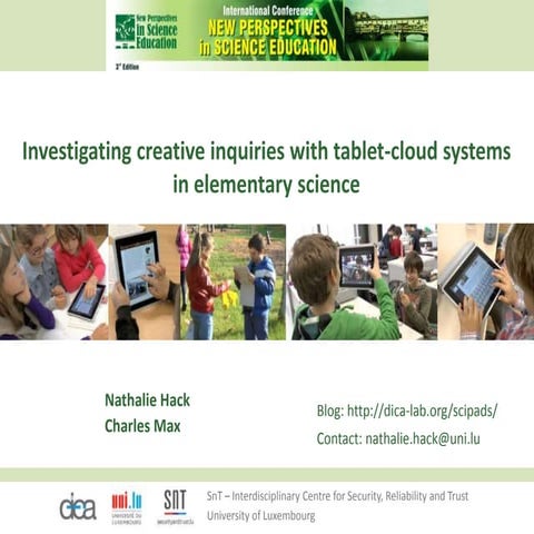 sciPADS presentation @ NPSE conference 2014 in Florence, Italy