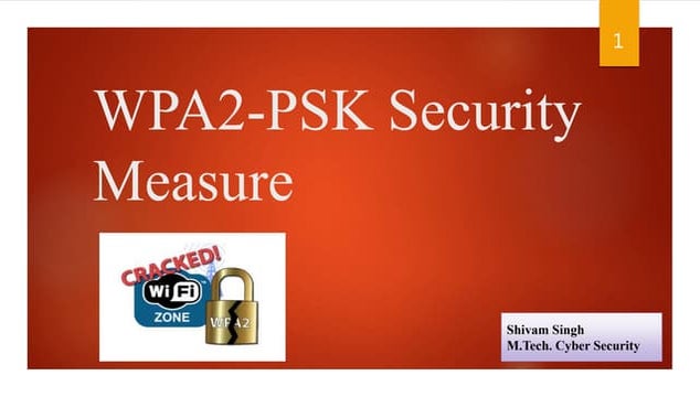 Wpa2 psk security measure