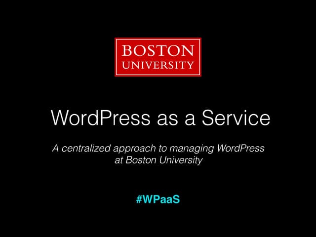 WordPress as a Service