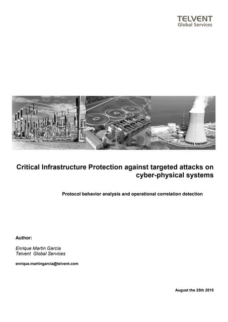 Critical Infrastructure and Cyber Security: trends and challenges | PPT
