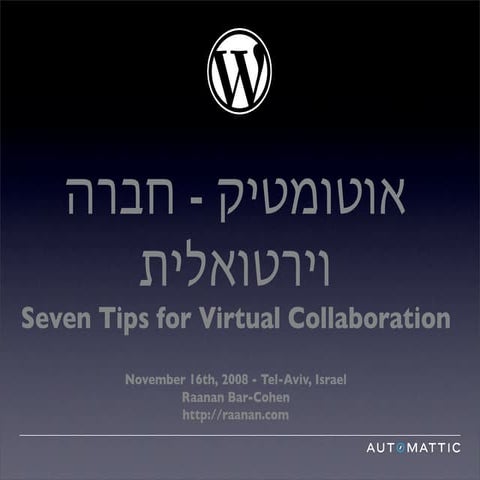 Virtual Collaboration