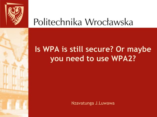 Wpa vs Wpa2