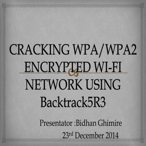 cracking WPA/WPA2 encrypted Wi-fi network using backtrack