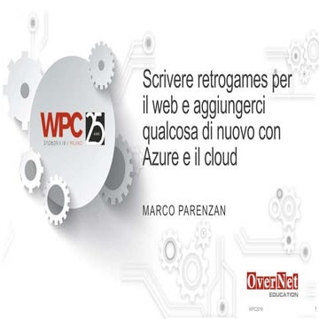 Write retrogames in the web and add something more with Azure