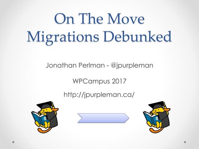 On the Move, Website Migrations Debunked