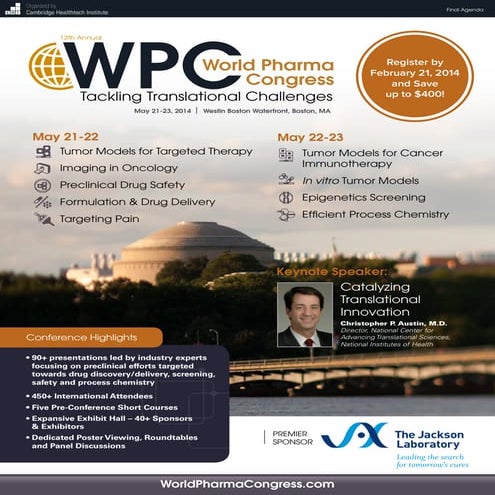 13th Annual World Pharma Congress [Full Agenda]