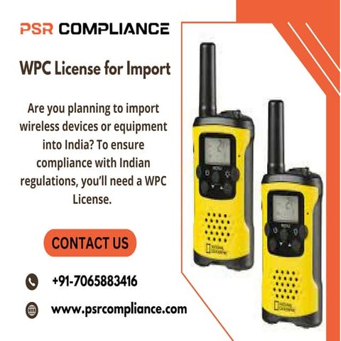 WPC License for Import | WPC ETA Certification | PDF