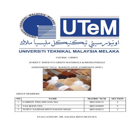 WOOD PLASTIC COMPOSITE (WPC)