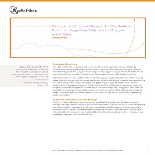 Cloudy with a Chance of Insight