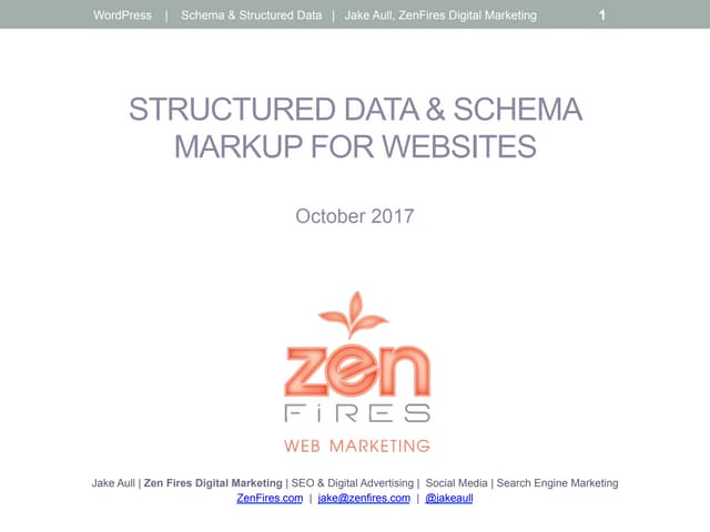 Wp data markup SEO slides