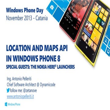 Location and API Maps in Windows Phone 8
