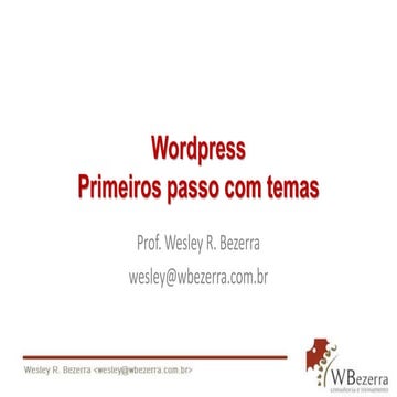 Wordpress Introdução ao Desenvolvimento de Templates