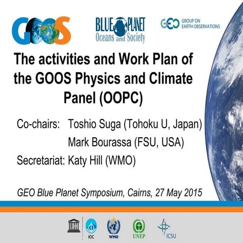 C1.02: The activities and Work Plan of the GOOS Physics and Climate Panel (OO...