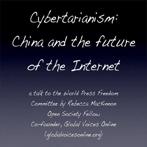 Can authoritarianism survive the Internet? Yes it can...