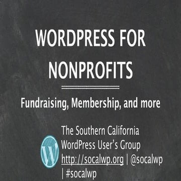 WordPress for Nonprofits