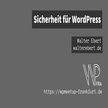 Sicherheit für WordPress