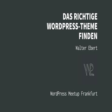 Das richtige WordPress-Theme finden