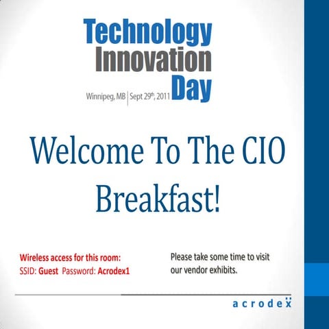 Winnipeg Technology Innovation Day 